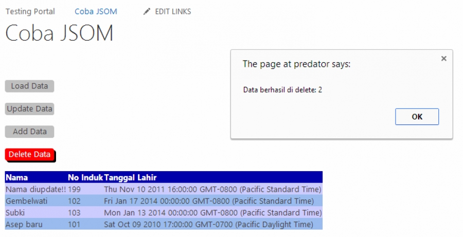 Mengenal JavaScript Object Model untuk manipulasi data di Sharepoint